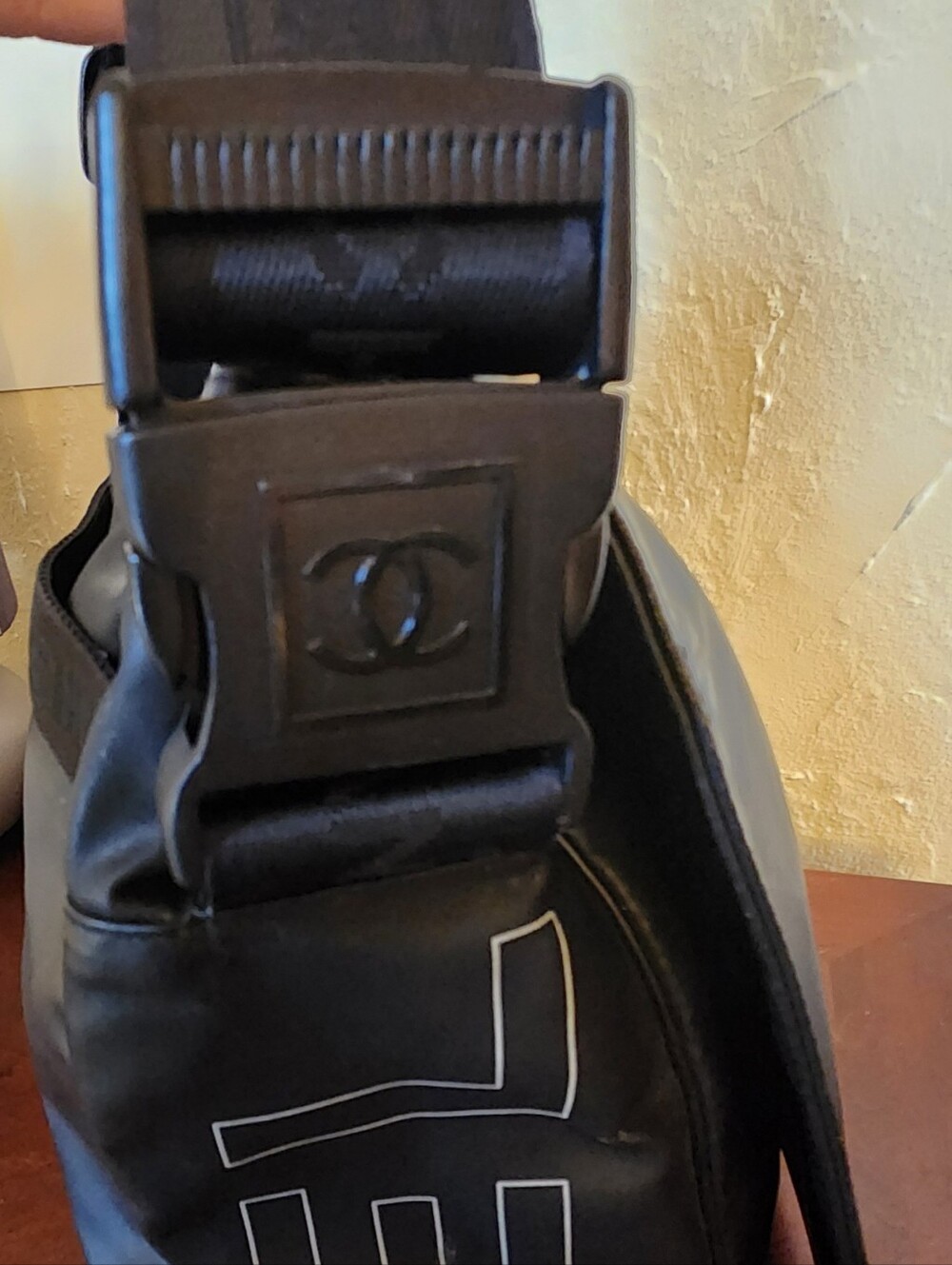 CHANEL Black CC  Sports Line Messenger Nylon Bag - Picture 7 of 16